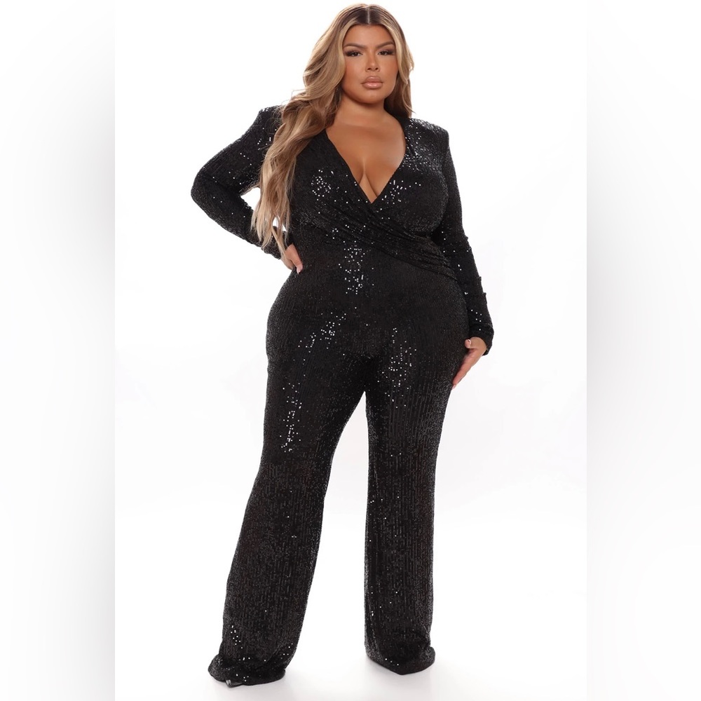 Fashion nova sequin jump suit
